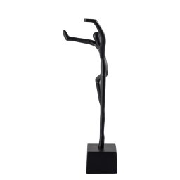 Eagen Black Casted Alu Statue Kung Fu Man
