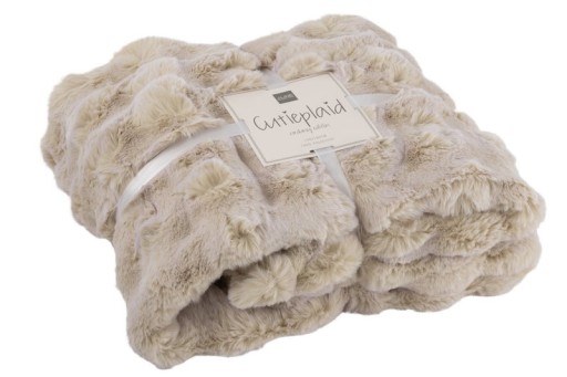 J-Line Plaid Wave Polyester Ivoor