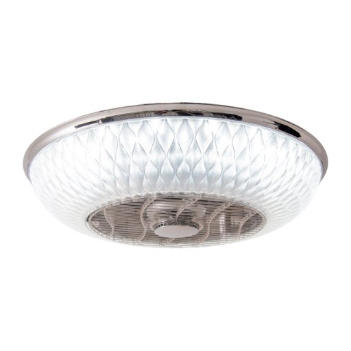 LED ceiling light "Viento" with fan, made of metal and plastic, with integrated LEDs, lighting for living rooms or office
