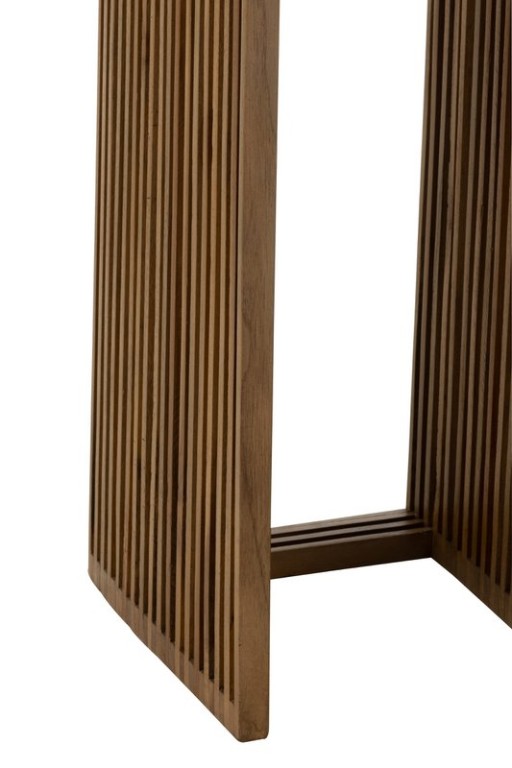 J-Line side table Cube Recycled Teak - natural wood