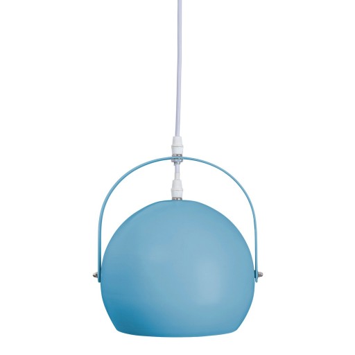 Hanger lamp "Colorado" blauw Ø ca. 25 cm, metaal, e27 socket, verlichting voor woonkamer, eetkamer, kinderkamer