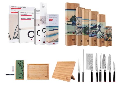 Knives and Kitchen Accessories Set - The Complete Set Deluxe Edition (C): 6 knives + 5 accessories