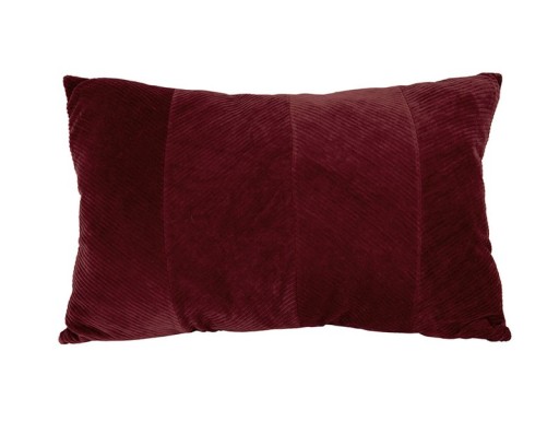 Kussen | Geribbeld Velvet | Rood - 40 x 60cm