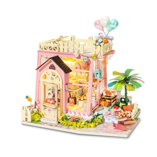 DIY House Holiday Party Time, Robotime, DG153, 18x13.6x17.5cm
