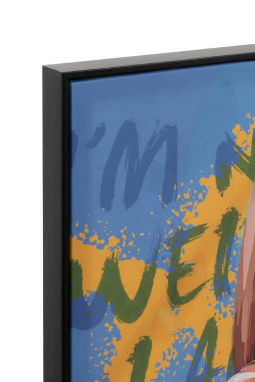 J-Line wall decoration Graffiti Woman Lolly - canvas/paint - mix