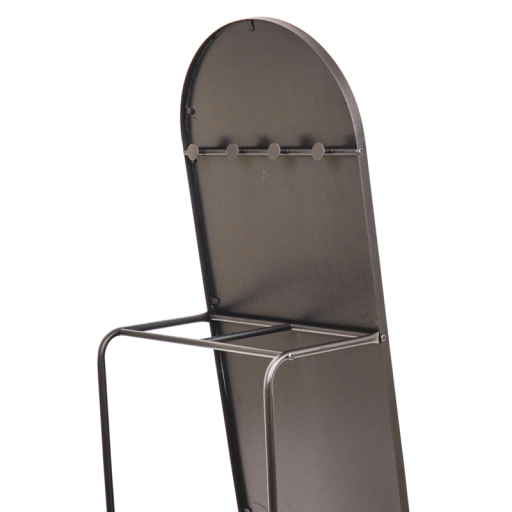 Mirror - Pass Mirror+Clothrack - Metal - Black - 45x43x150cm