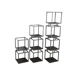 Nanci Black Iron Open Cube Cabinet S
