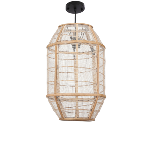 Pella Hanging Lamp - H46 x Ø29 cm - Linen - Beige