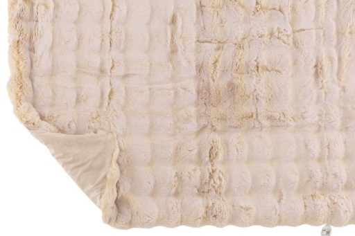 J-Line Plaid Wave Polyester Crème