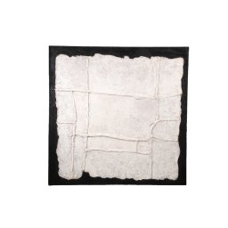 Suyen White Canvas Wall Panel Abstract Lines