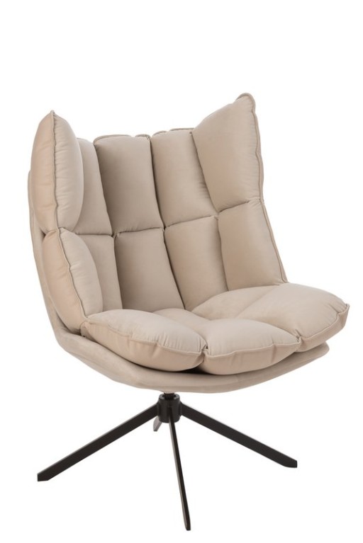 J-Line chair Relax Cushion - textile/metal - beige