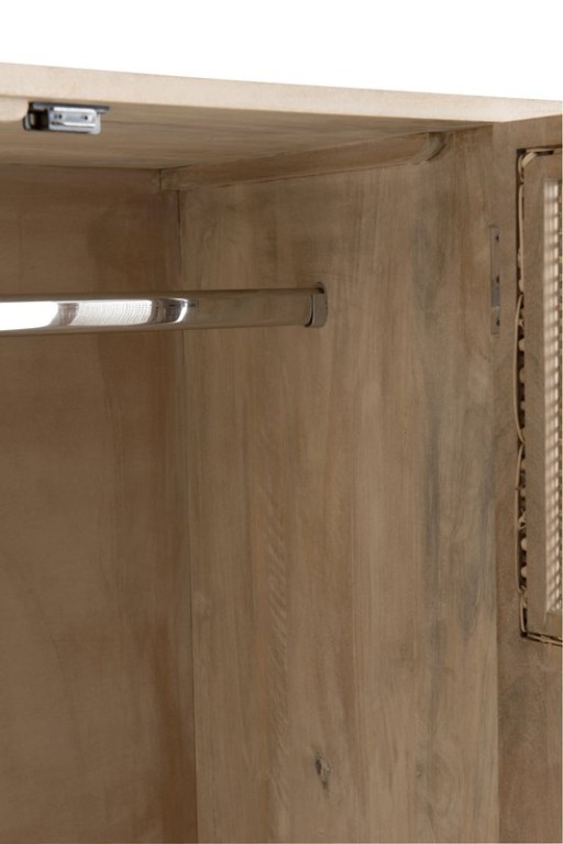 J-Line cabinet Woven - 3 doors + 4 drawers - wood - natural