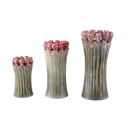 Tulips Mint Green Ceramic Tulip Shaped Vase M