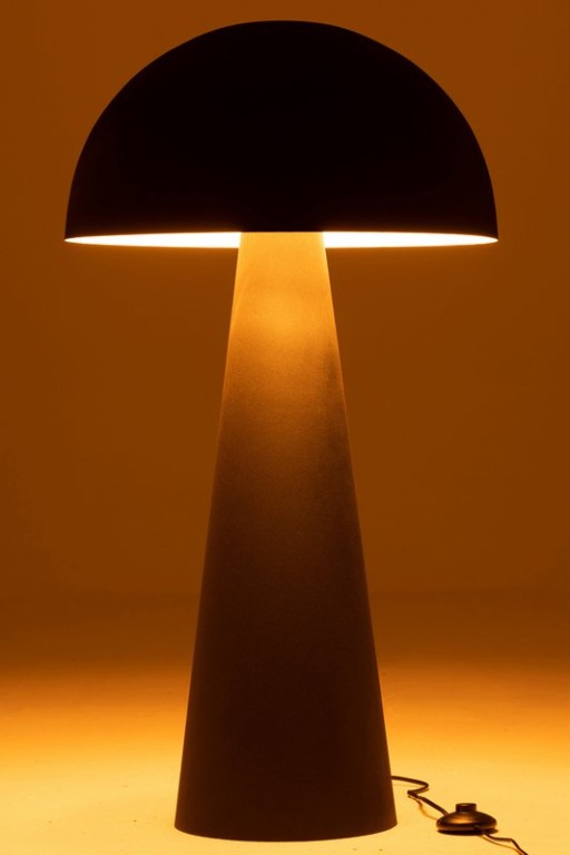 J-Line standing lamp Mushroom - metal - black - extra large