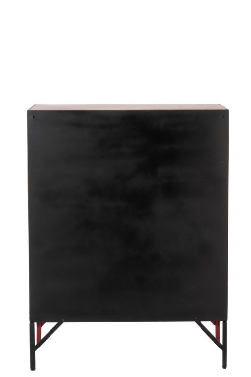 J-Line Cabinet 9 Drawers Metal Red