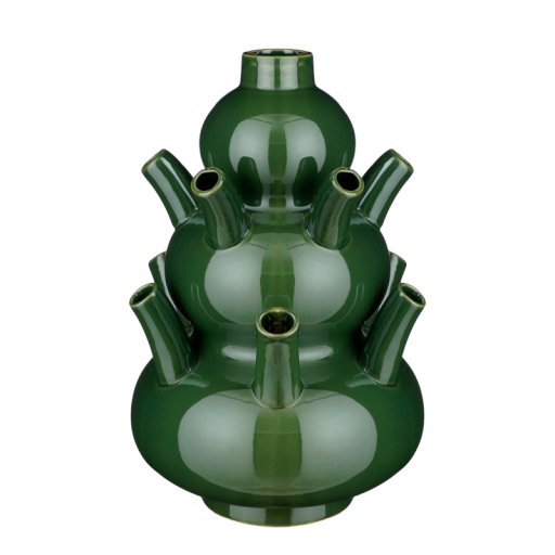 Marlijn Tulip Vase - H46 x Ø28 cm - Ceramic - Green