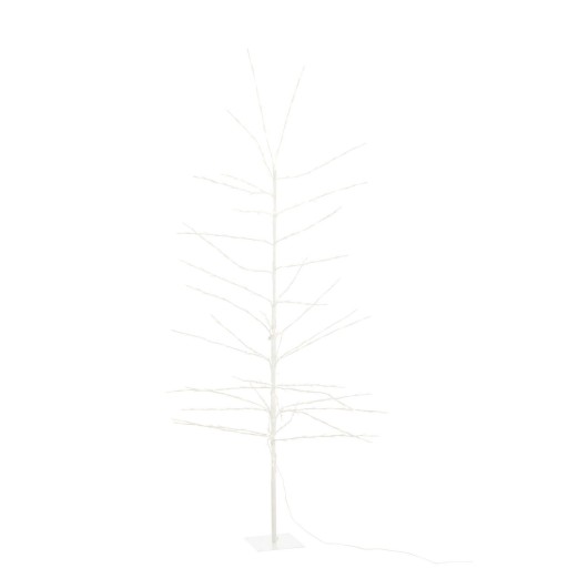 J-Line Kerstboom Kaal+ Led Metaal Wit