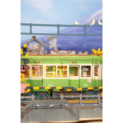 Robotime, DIY 3D Houten Modelbouwpakket, Sakura Journey, TGS02, 23,2x14x16,7cm