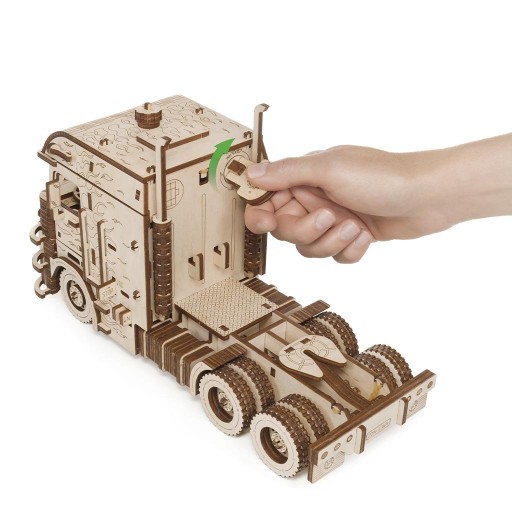 Eco Wood Art, (EWA) 3D Houten Puzzel Truck Road King, 3236, 29,3×13,2×17,5cm