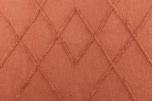 J-Line Plaid - katoen - terracotta - 190 x 56 cm