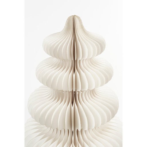 Decoratie Kerstboom - H152 x Ø104 cm - Papier - FSC 100% - Wit