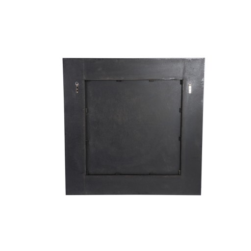 Gezzy Brown Wood Veneer Mirror Curl Frame Square