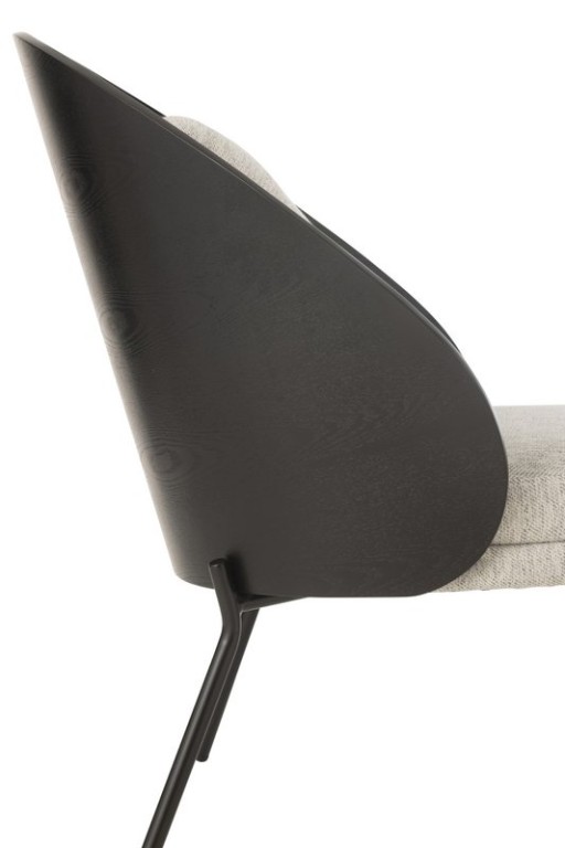 J-Line Lounge Chair Lone Wood/Metal Black/Grey