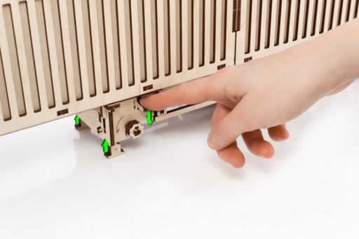 3D Houten Puzzel Container-Semitrailer for Truck “Road King”, Eco Wood Art, 3724, 52,3x10,8x16,9cm