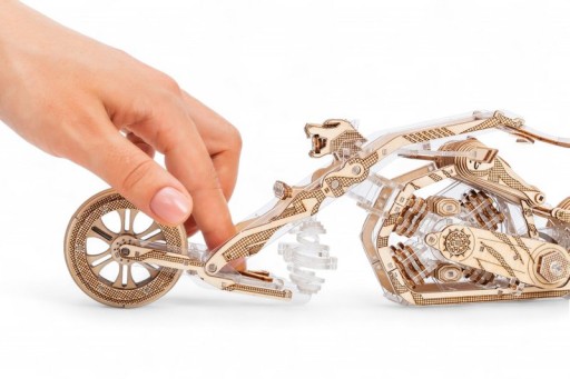 Lace Models 3D Model Construction Package Black Wolf Tricycle, AKV-18, 30.5x12x16.5cm