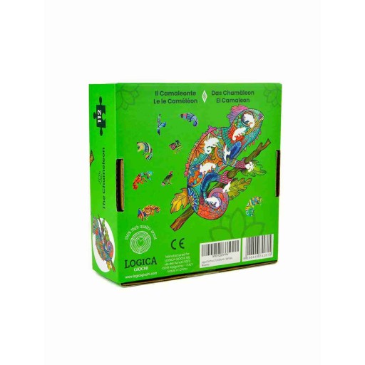 Logica Giochi Mandala Houten Legpuzzel Kameleon/Chameleon, LG2815, 27,6x28,5cm