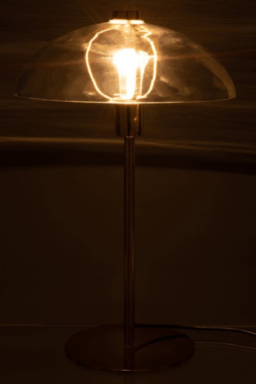 J-Line Table Lamp Jeff Metal/Glass Transparent/Gold