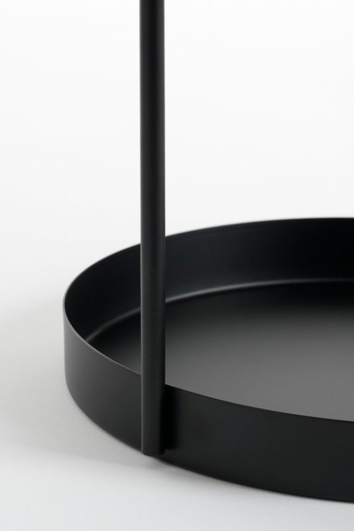 Stanli Etagère 2 -Layer - H35 x Ø25 cm - Metal - Black