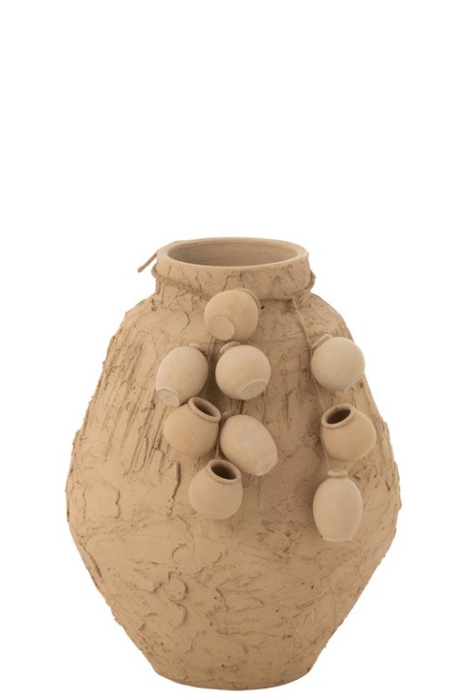J-Line vase + hanging jars - kermits - natural - Ø 35 cm