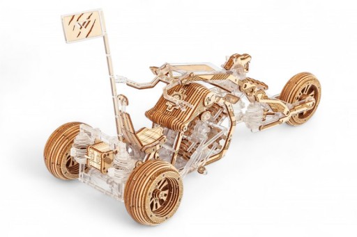 Lace Models 3D Model Construction Package Black Wolf Tricycle, AKV-18, 30.5x12x16.5cm