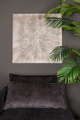 Zapp White Ribbed Wallpanel Square L