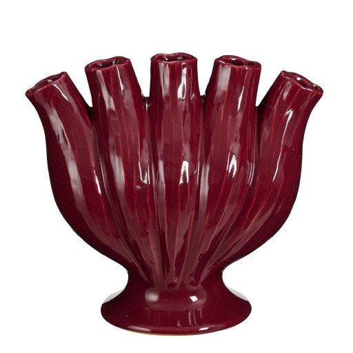 Serra Tulpenvaas - L33 x B16 x H30 cm - Keramiek - Paars