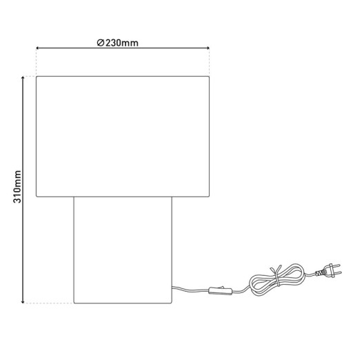 Table lamp "Fluffy" with text blades and foot in green, E27, approx. 31 cm high