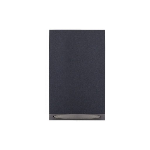 Outside wall lamp "Cubus", made of metal and glass in anthracite, GU10 socket