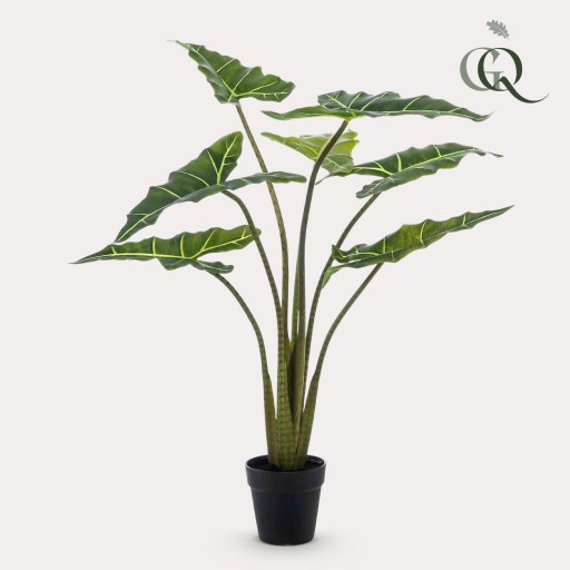 Kunstplant - Alocasia Frydek - Olifantsoor - 100 cm