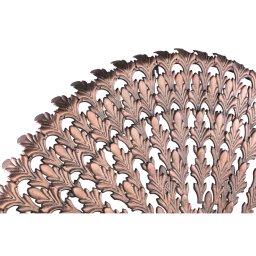 Xavery Copper Round Iron Wall Panel Carved Look L