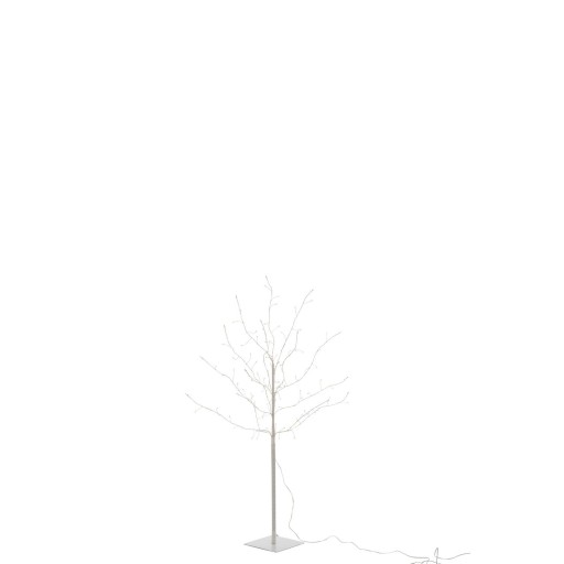 J-Line decoratie boom Kaal - wit - medium - LED