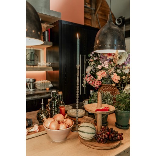 Caden Etagère - H36 x Ø33 cm - Gerecycled Mangohout - FSC 100% - Lichtbruin