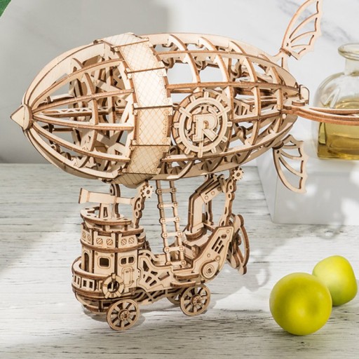 Robotime, 3D Houten Puzzel Airship, TG407, 18x12,5x16,5cm