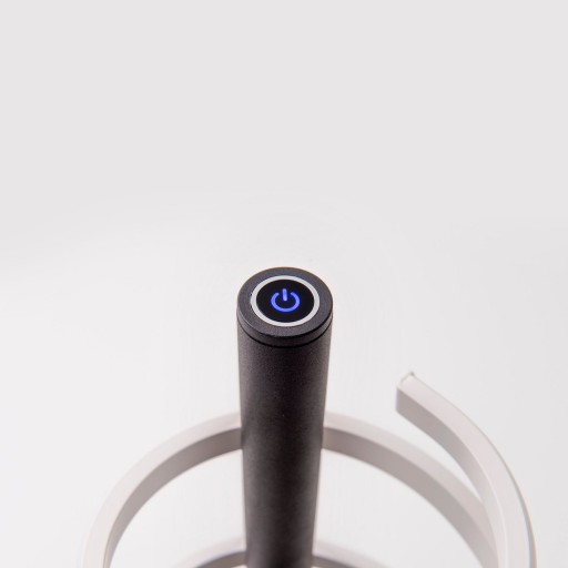 LED staande lamp "Belleza", moderne vloerlamp gemaakt van metaal en plastic in zwart en wit, met stevig ingebouwde LED's, 140 hoog, verlichting voor woonkamer, eetkamer, slaapkamer of kantoor.