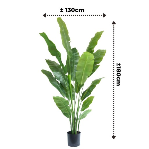 Strelitzia Kunstplant 180cm Deluxe