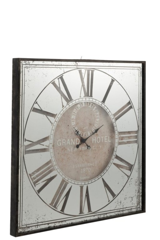 J -Line Klock Square Heal Mirror - Glass - Brown/Gray - Ø 99.5 cm