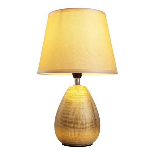 Ceramic table lamp "Simply Ceramics", table lamp made of ceramic, gold, with E14 version, for dining room, living room, hallway or office, 31 cm high