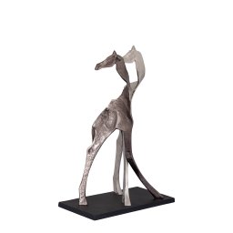 Skye Black Alu Statue Giraffe Shaped Small