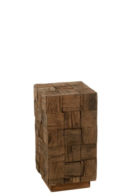 J-Line plinth - wood - natural - small