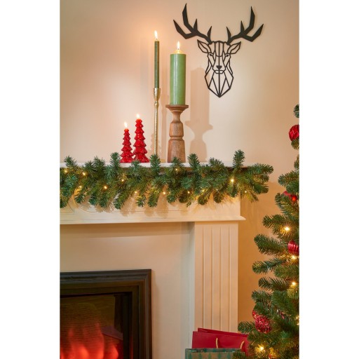 Black Box Trees Flachau Guirlande met Warm Witte LED Verlichting - L180 cm - Groen